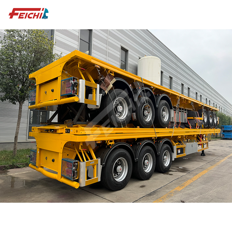 China feichi flatbed semi-trailer three 