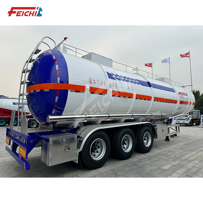 feichi three-axle at a good price for long-distance transport petrol cooking oil tankers customised 