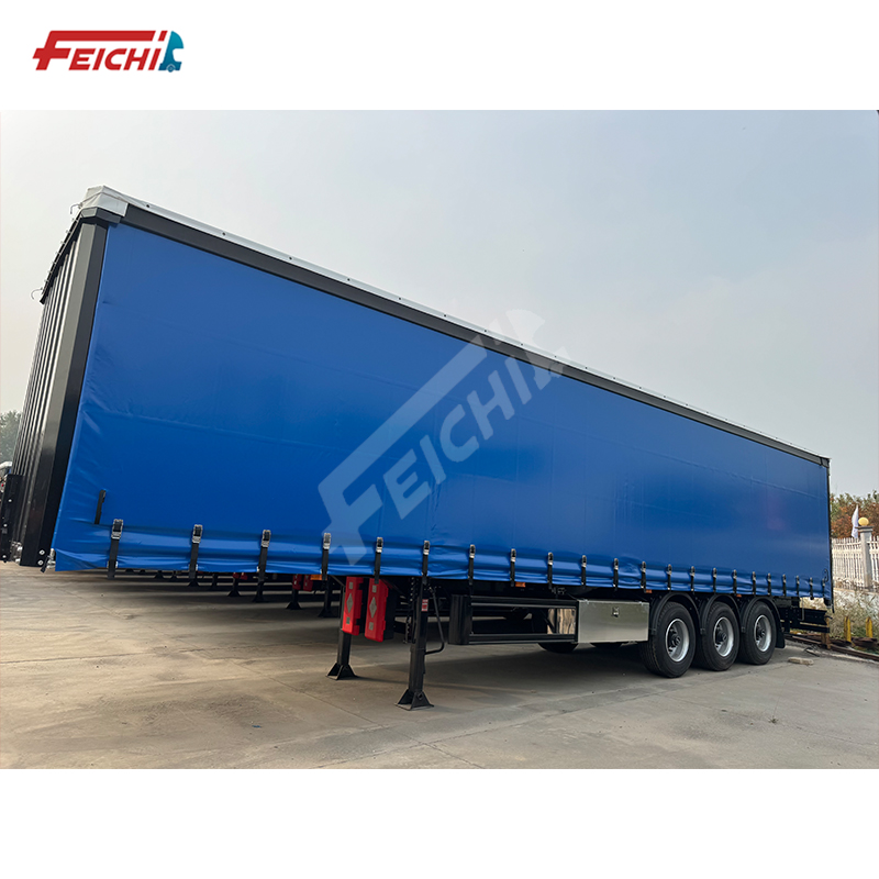 3 Axles 40Tons Carry Cargo Side Curtain 