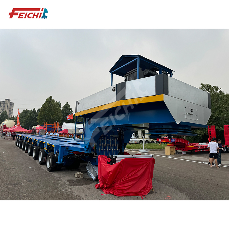 Hydraulic Modular Trailer Heavy Duty Transport Large Cargoes 150 Tons - 250 Tons Axles Can Be Lifted