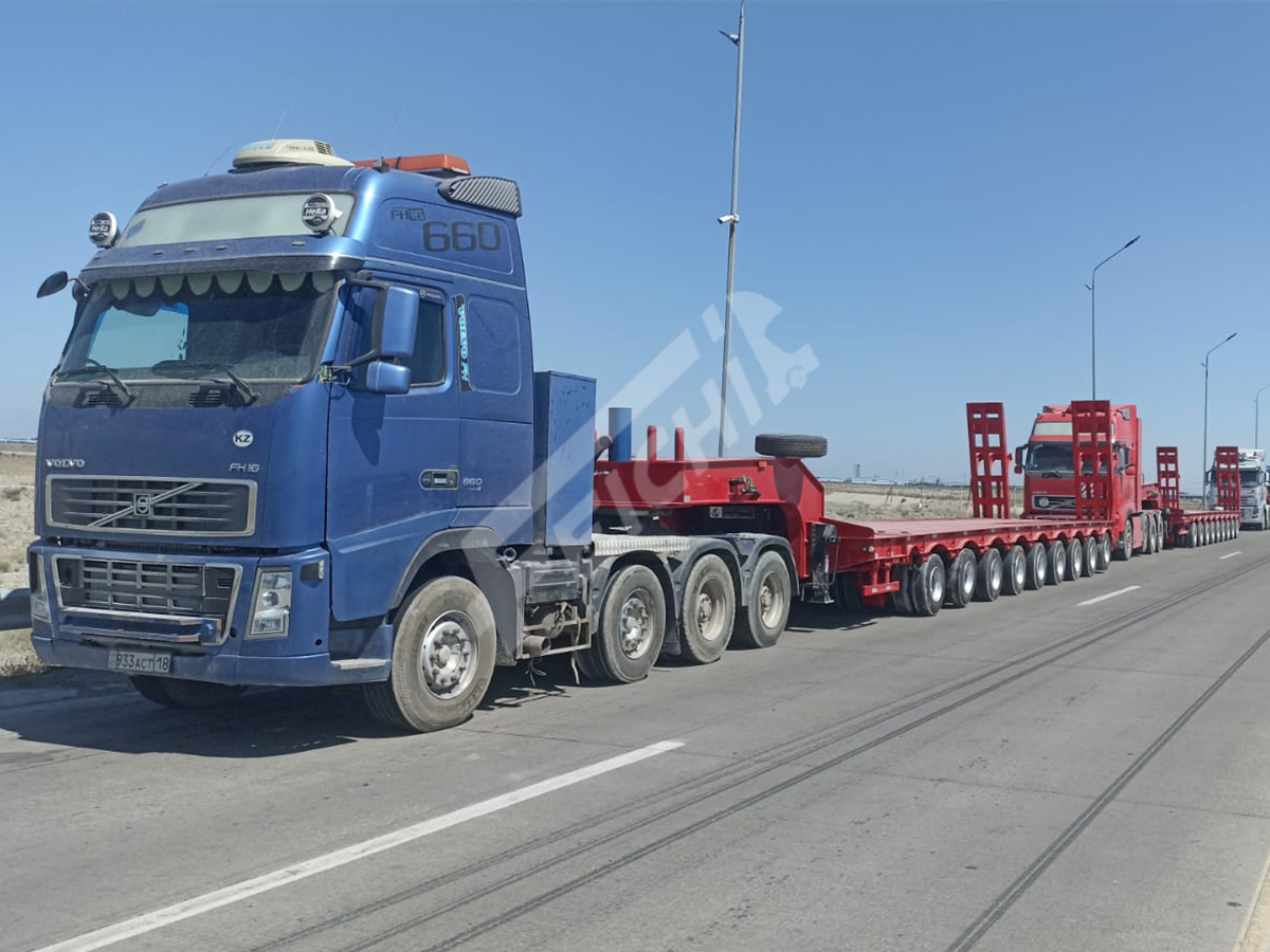 9 Axle Low Bed Semi Trailer will be sent