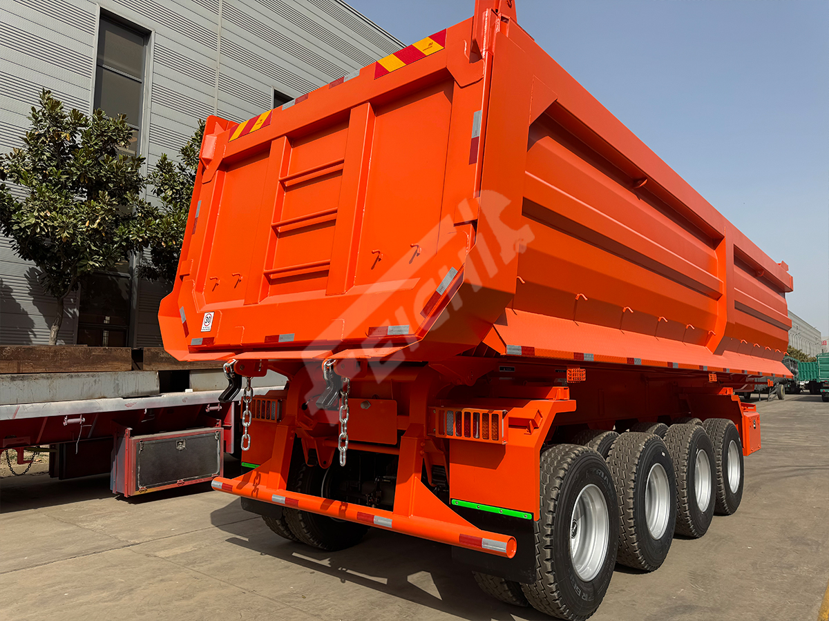 4 Axle Dump Semi Trailer will be Sent to