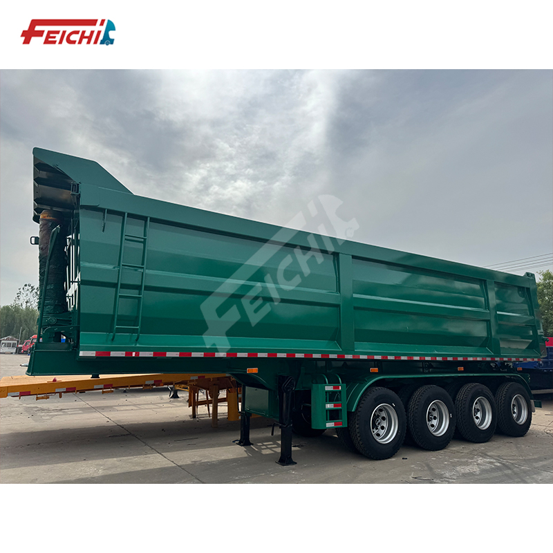 FeiChi 4 Axles Dump Tipper Trailer 30-80
