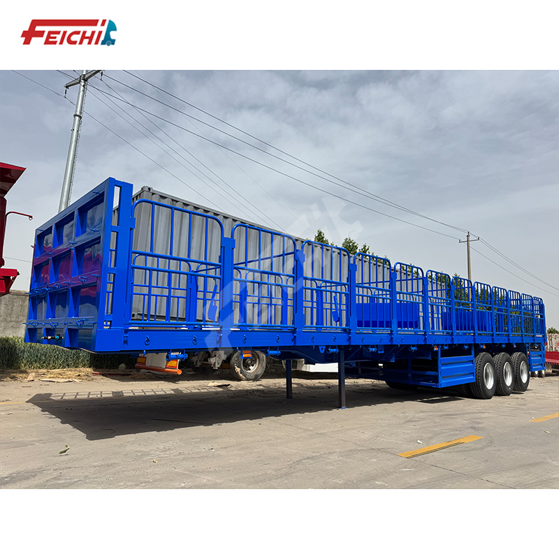 Factory Customized 3 Axle Barn Rail Semi