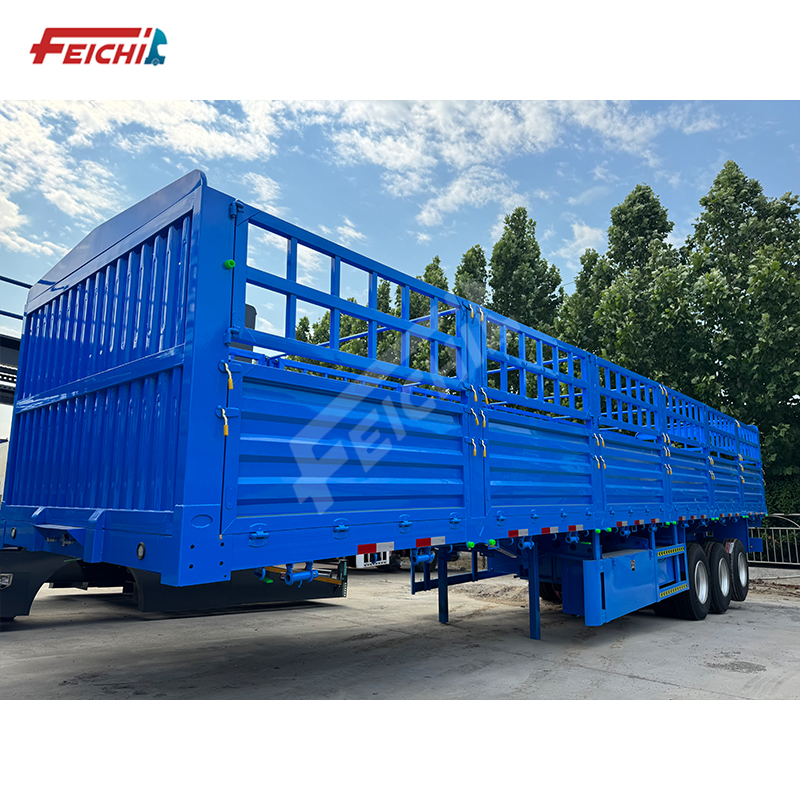 Customizable 3 Axle 60-80 Ton Fence Plat