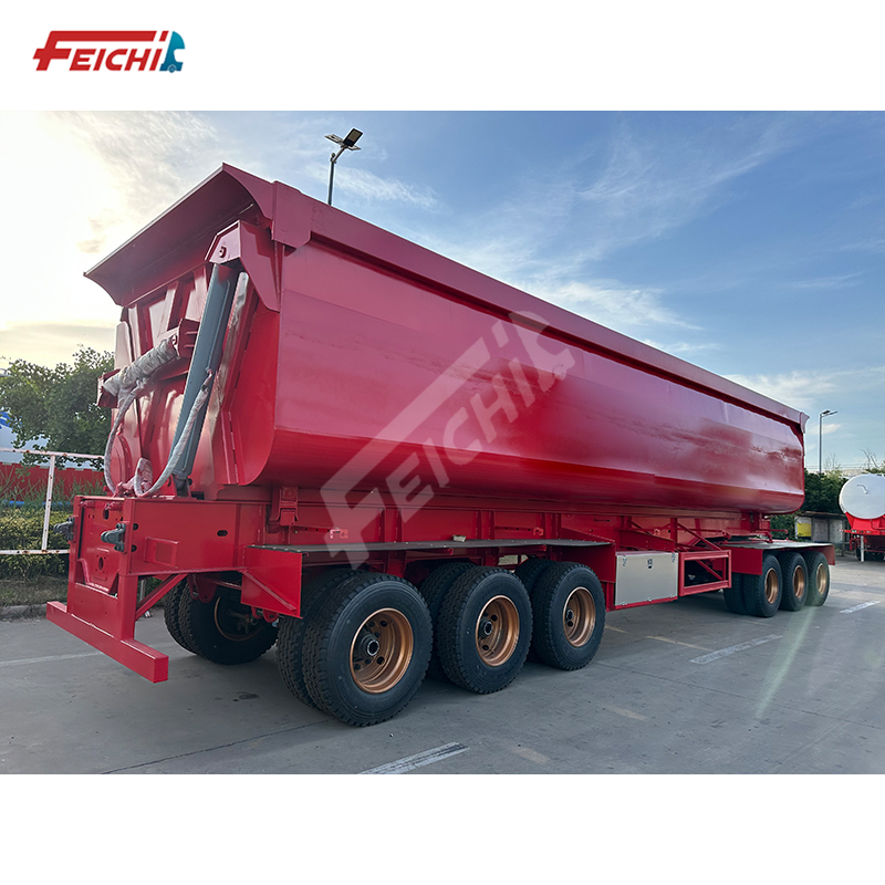 China Manufacturer Hydraulic Dump Semi Trailer 3 Axles 40 Tons Tipper Dumper Tipping Semi Trailer