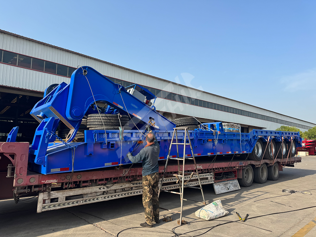 Detachable Gooseneck Lowbed Semi Trailer