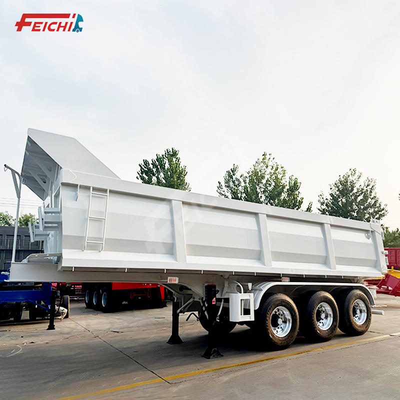 Rear Dump Semi Trailer 3 Axle Dumper Truck Trailer Tipper Tipping Semi Trailers for Stone Sand Miner