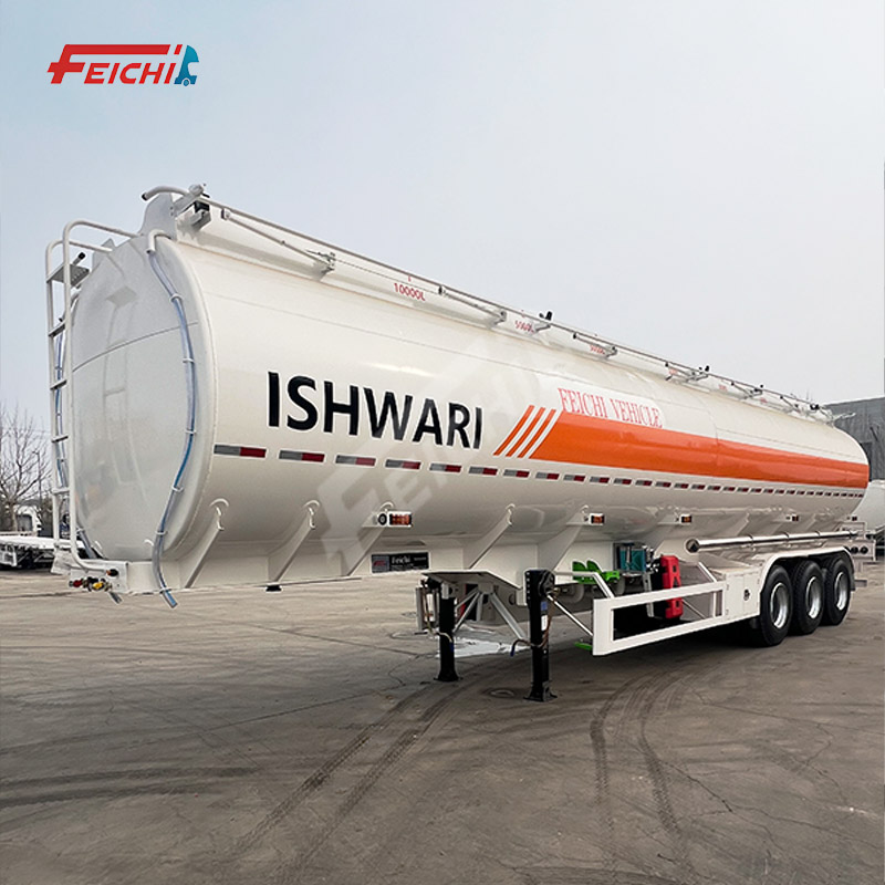 Best Seller 3 Axles Petrol Oil Tanker Semi Trailer Steel Gasoline Transport 54000 Liters Fuel Tanker