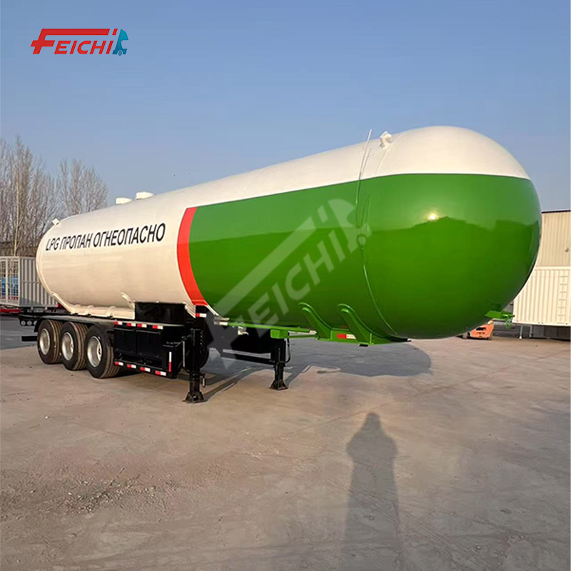 LPG Tanker Semi Trailer Gas Propane Transport Truck Trailer Liquefied Petroleum Transport Semi Trail