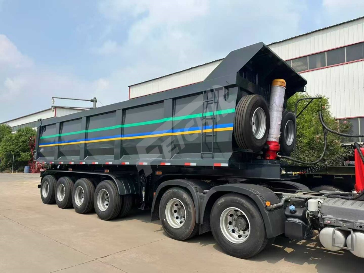 4 Axle Rear Dump Semi Trailer will be sent to Côte d'Ivoire