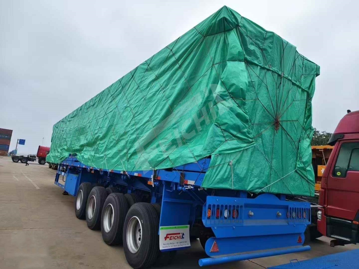 4 Axle Flatbed Semi Trailer will be sent