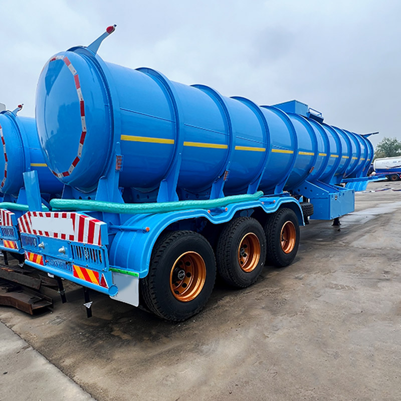 Customisable 22 Cbm Sulphuric Acid Transport Semi-trailer Corrosion Resistant Tank Semi Trailer