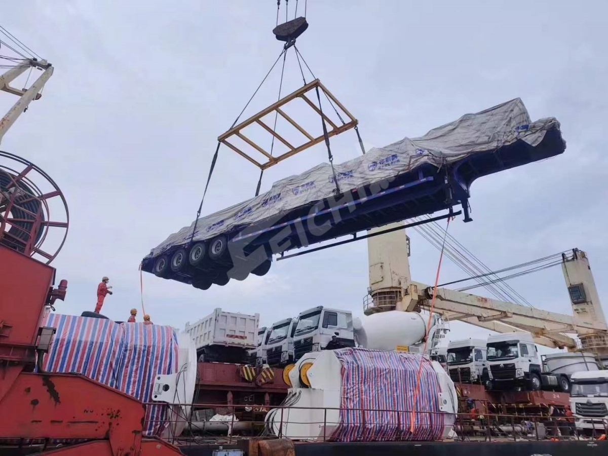 4 Axle Lowbed Semi Trailer will be sent to Honduras