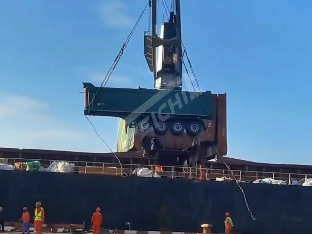 4 Axle Rear Dump Semi Trailer will be sent to Zimbabwe