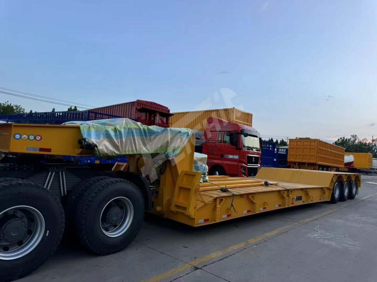 Removable Gooseneck Lowbed Semi Trailer will be Sent to Chile