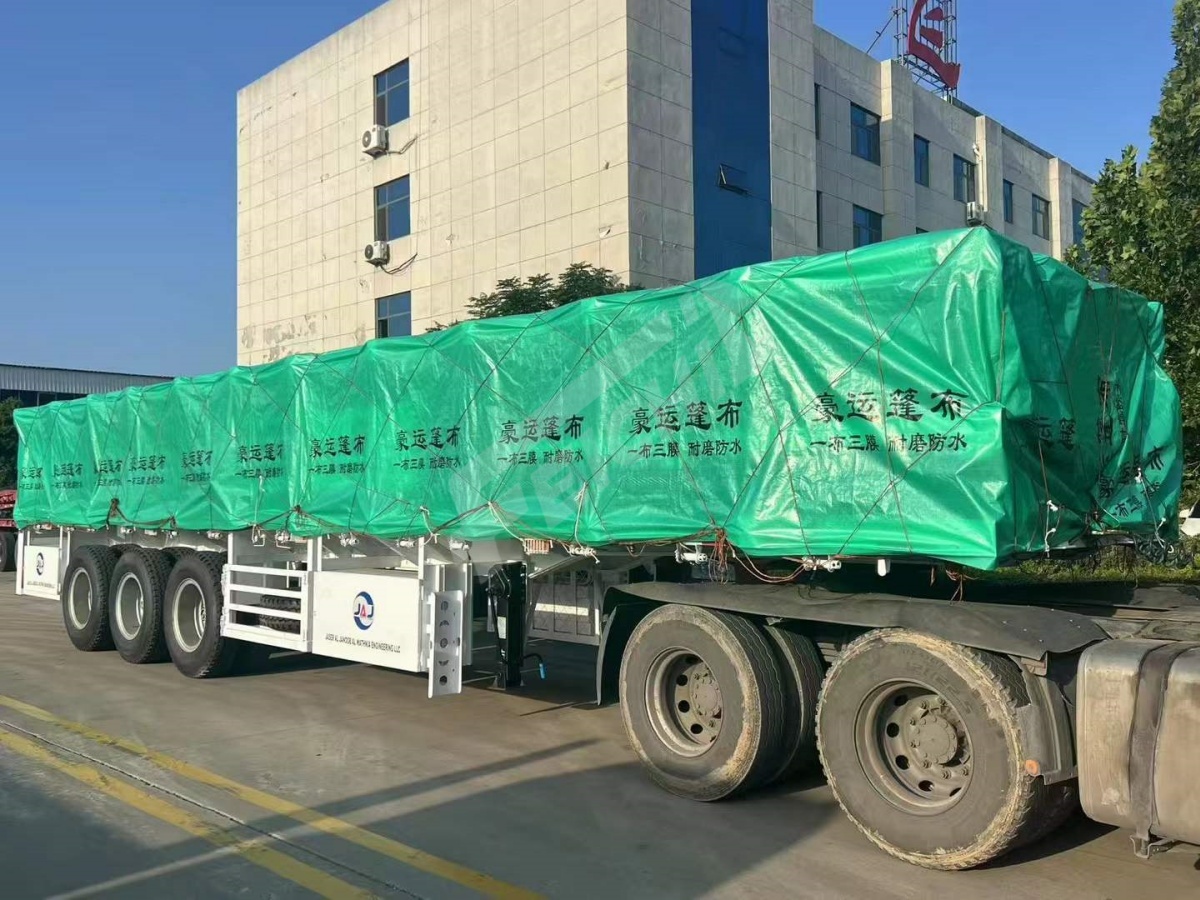3 Axles Flatbed Semi Trailer will be sent to Senegal