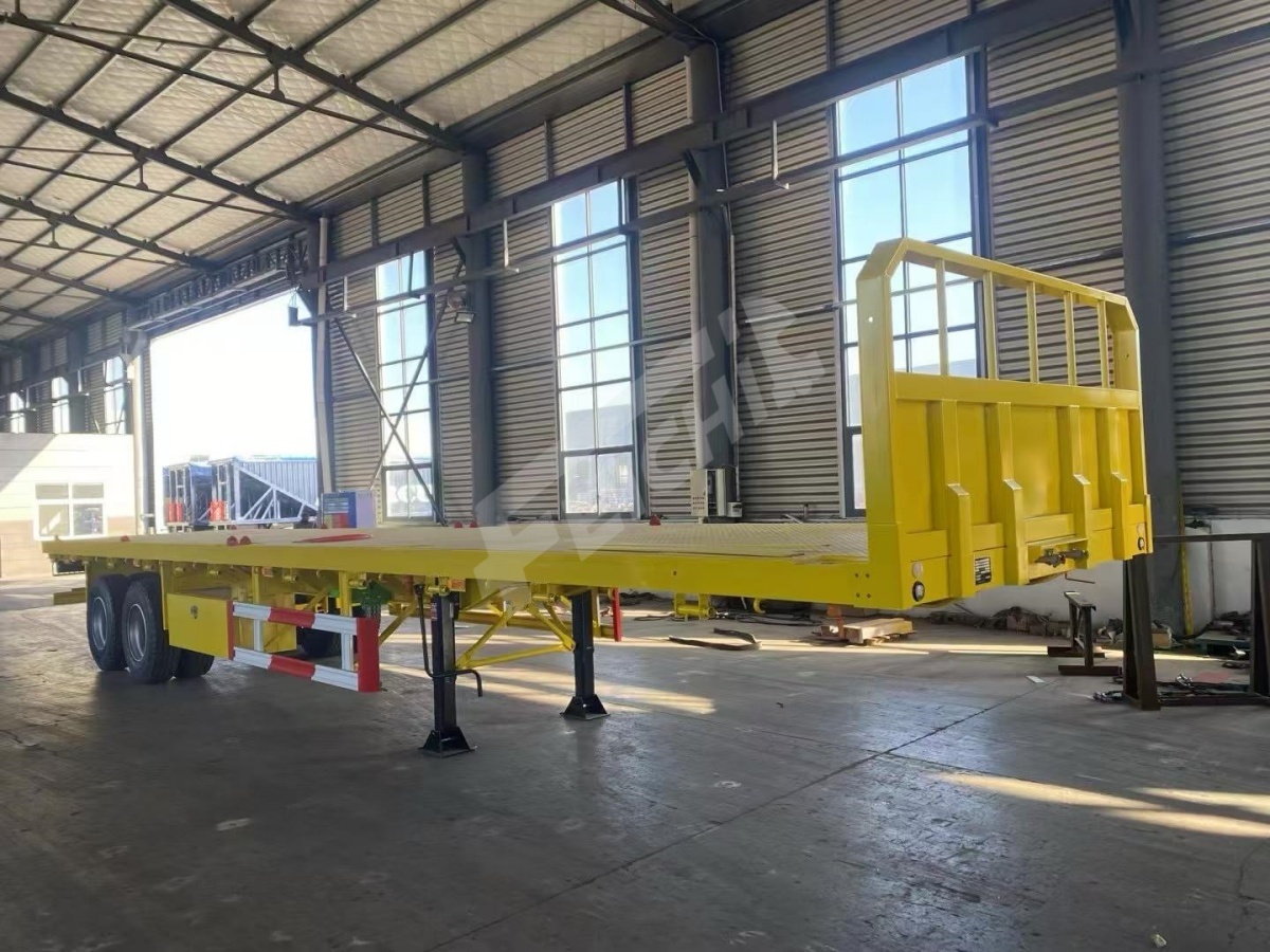 2 Axle Flatbed Semi Trailer will be sent