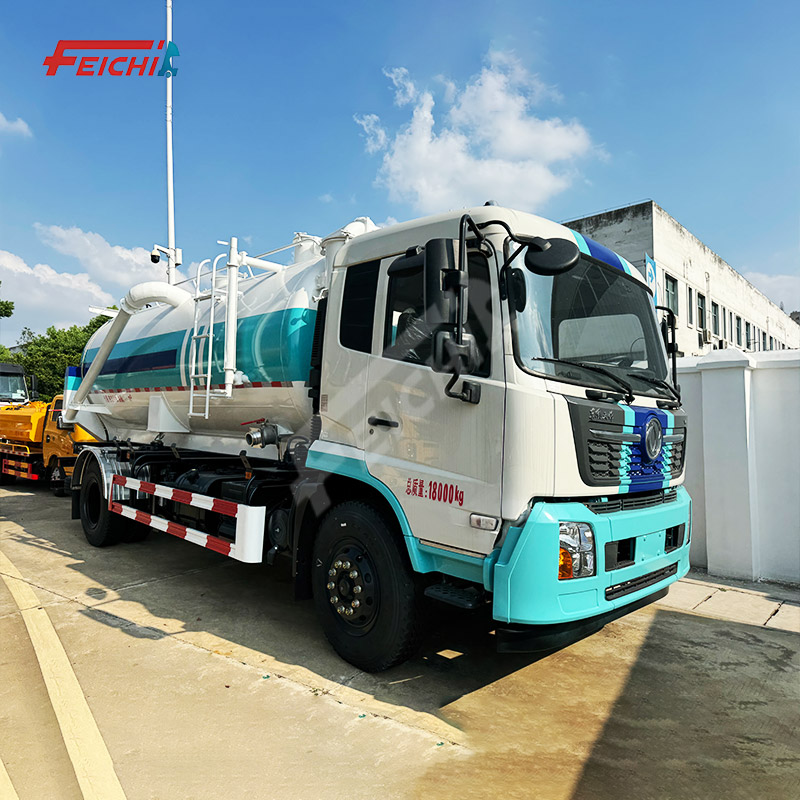 Sewage Cleaning Suction Truck Carbon Steel Sewage Suction Truck with Vacuum Extraction System