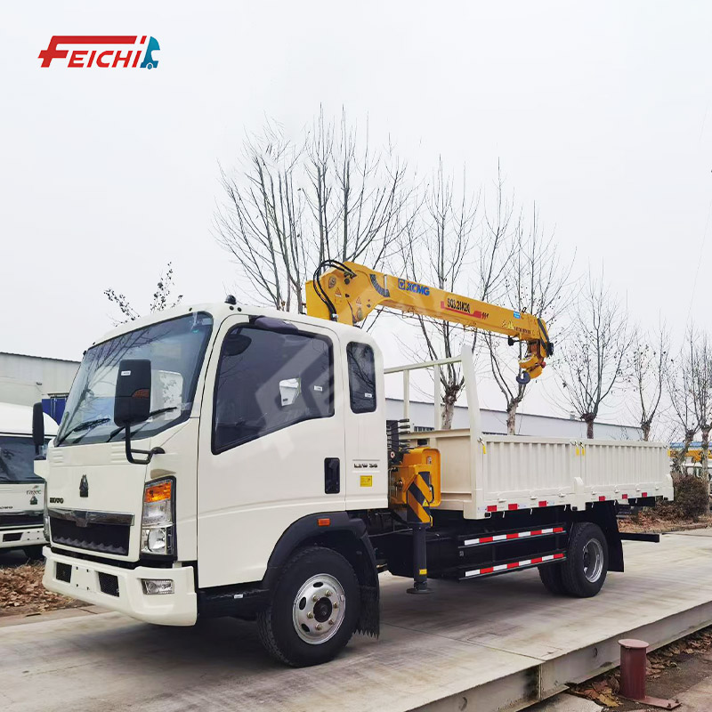 Sinotruk Heavy Duty Powerful Straight Arm 3.2 Ton Truck Mounted Crane for Heavy Lifting