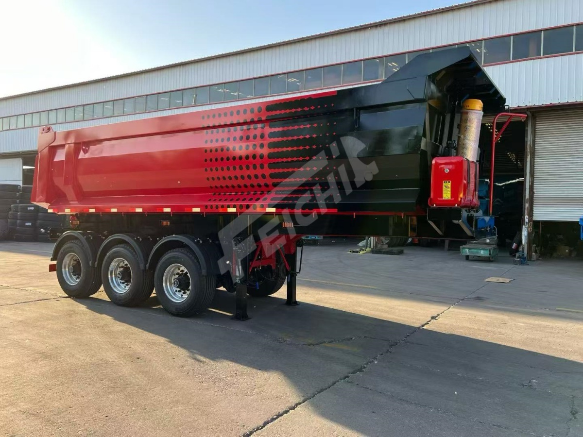 3 Axle 30 Tons Rear Dump Semi Trailer will be sent to Ghana
