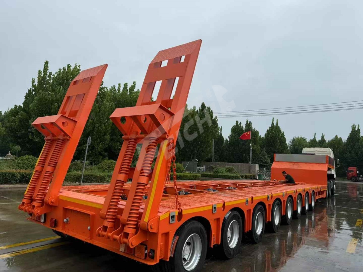 8 Axle Lowbed Semi Trailer will be sent 