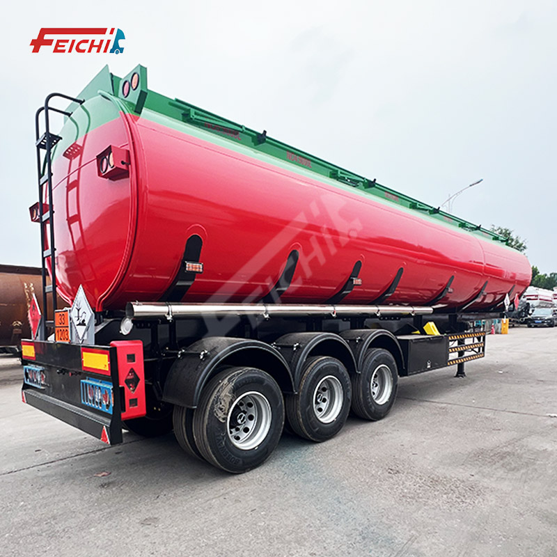 45000 Litres 3 Axles 5 Bins Fuel Tanker Trailer Diesel Oil Tank Semi-Trailer for Petroleum Fuel Carr