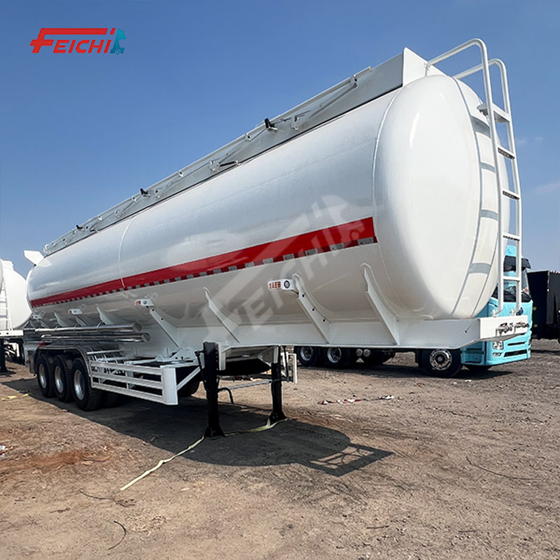 Customized 3 Axles 40000 L 4 Bins Oil Tanker Semi Trailer Fuel Tank Semi Trailer for Diesel Gasoline