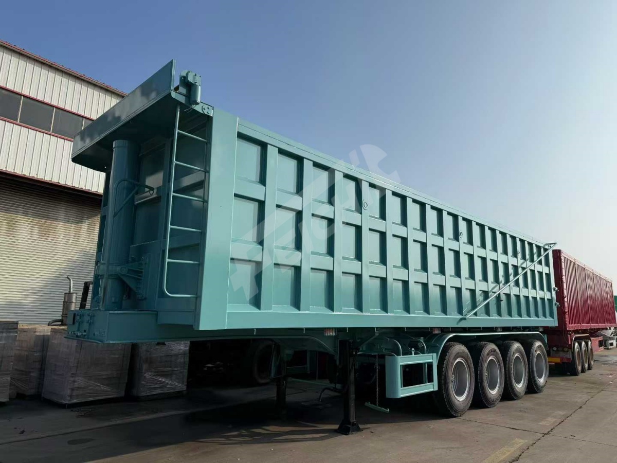 4-axle Rear Dump Semi Trailer sent to Cameroon