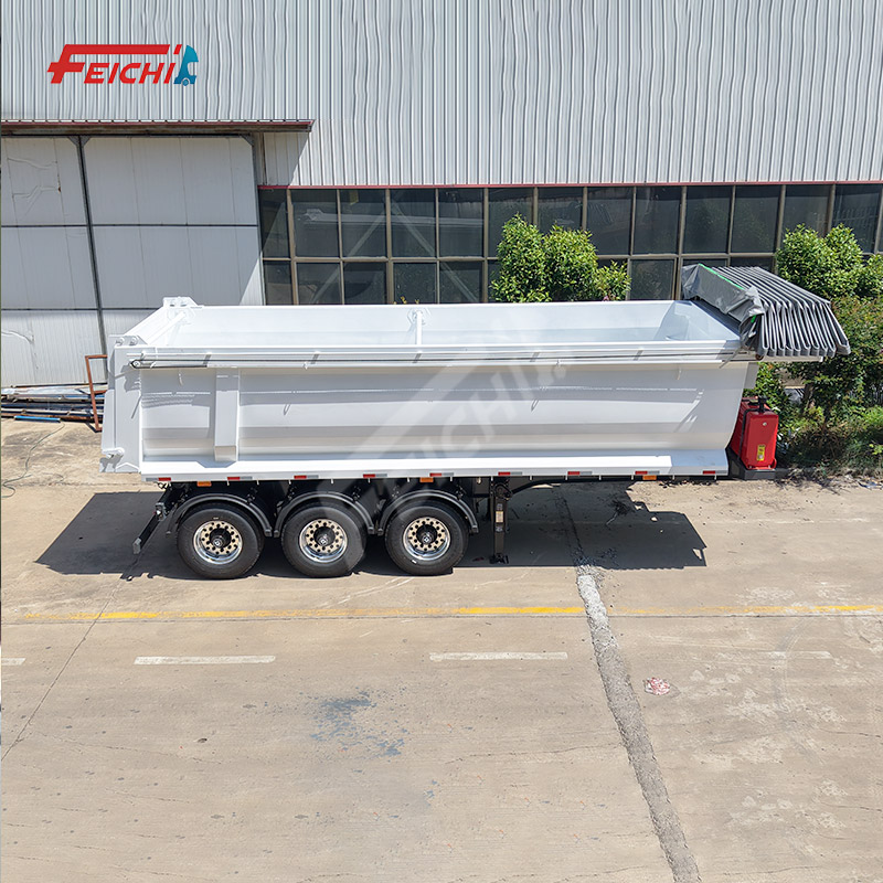 FEICHI Rear Dumper Semi-Trailer 3 Axles U-shaped 40T 60T Bestseller Customizable Rear Tipper Semi-Tr