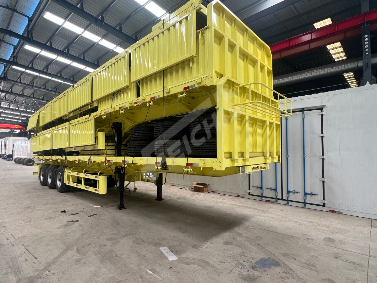 3-axis Sidewall Semi Trailer sent to Armenia