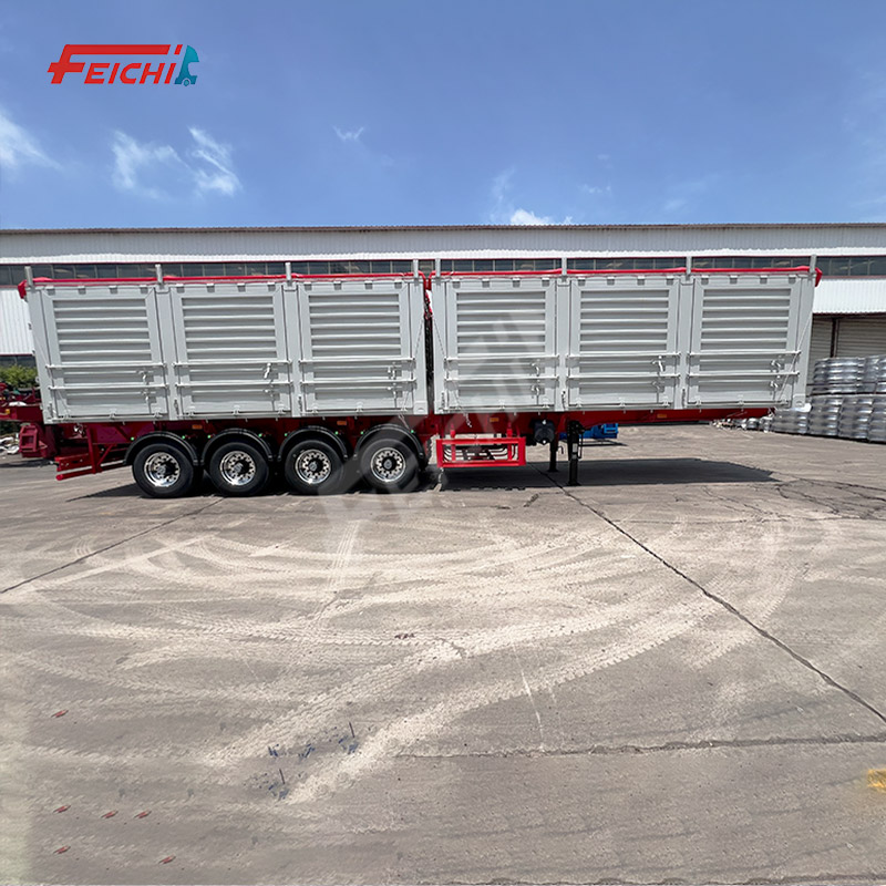 FEICHI Side Wall Semi Trailer 4 Axles 60T 80T Customizable New Arrival High-quality Bestseller High 