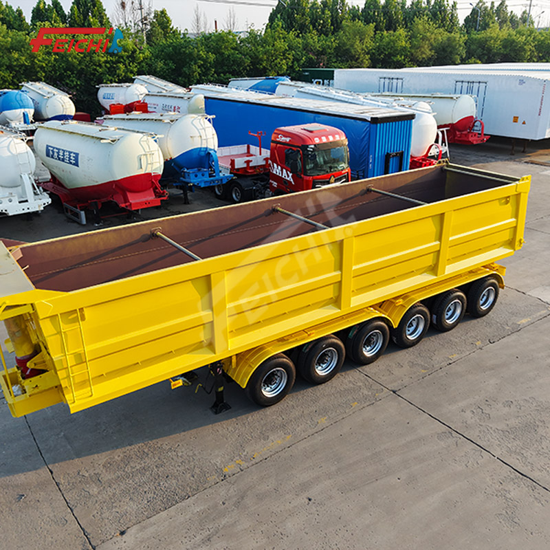 Factory Price FEICHI Rear Dumper Semi-Trailer 6 Axles 60T 80T 100T Customizable High-quality Bestsel