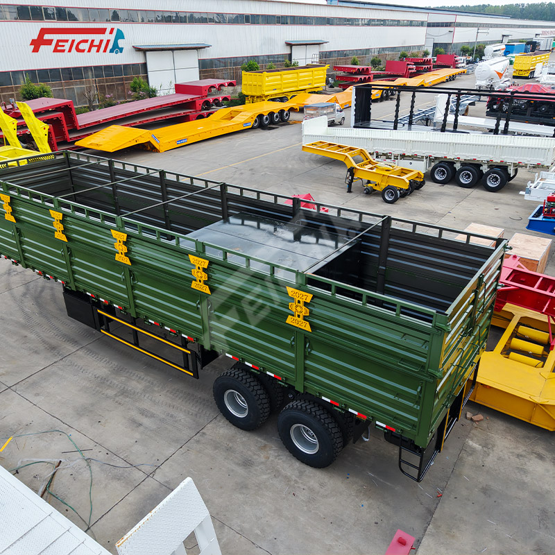 New Arrival FEICHI High Side Wall Semi Trailer 2 Axles 30T 40T High-quality Bestseller Customizable 