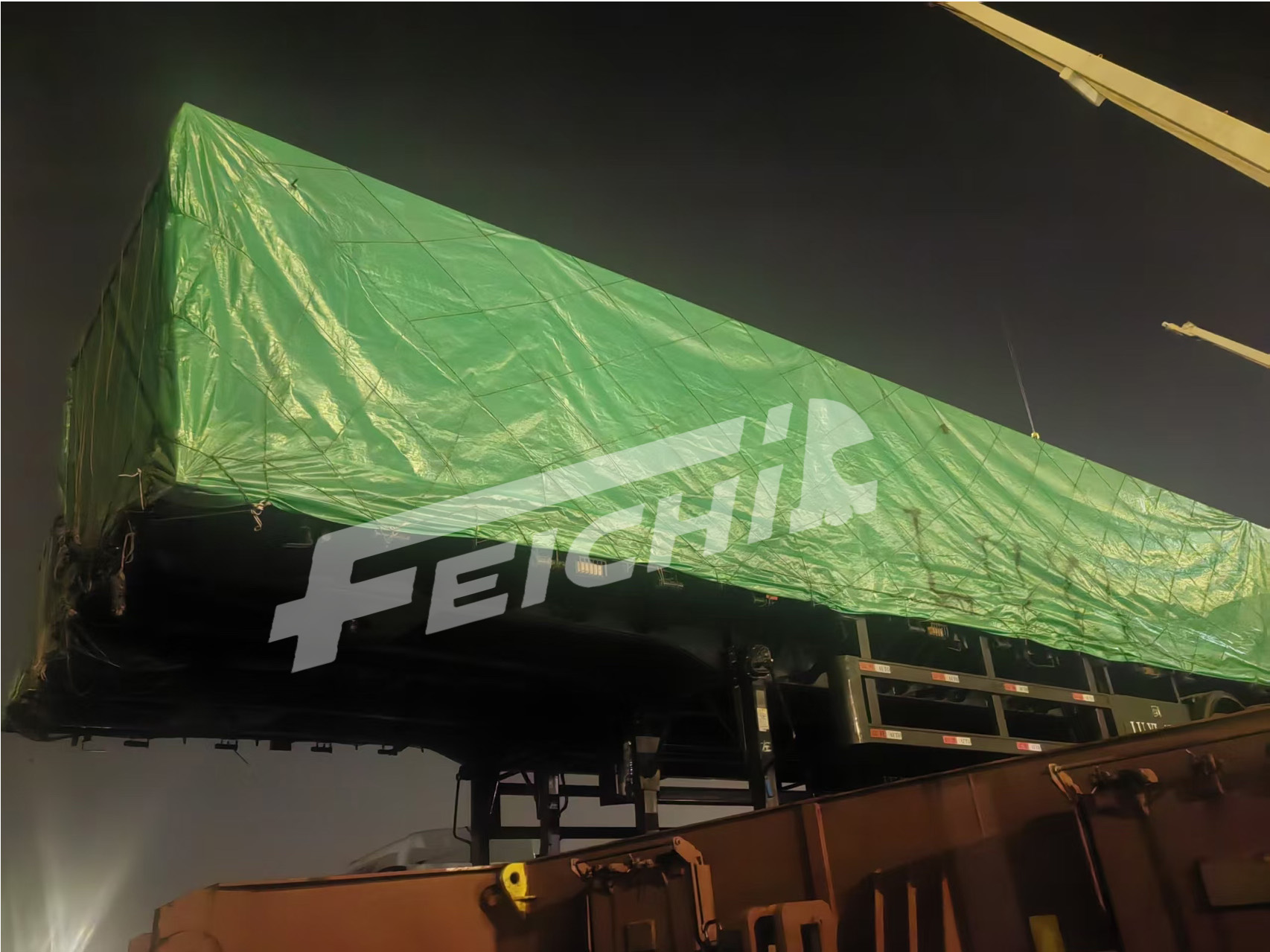 3-axle Flatbed Semi Trailer sent to Malawi