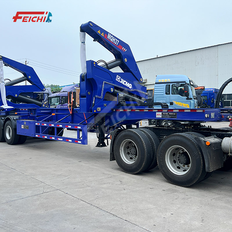 New Arrival FEICHI Side Crane Semi Trailer 3 Axles 40T 60T Factory Price Customizable High-quality S