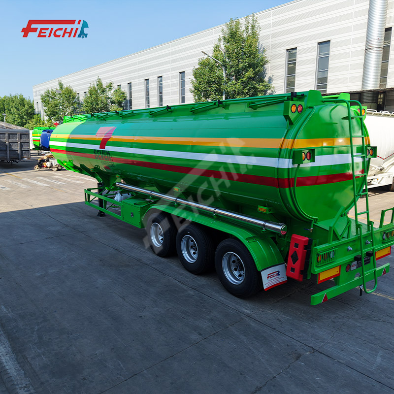 Customized 45000L Carbon Steel Oil Tank Semi Trailer tri Axle Five Compartment fuel tanker semi trai